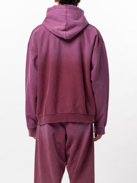 ディストレストフーディ/ パーカー - DISTRESSED HOODIE - RED