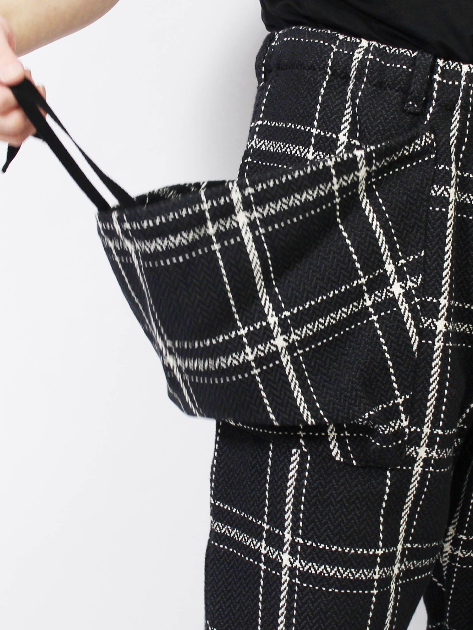 MEXCAN BLANKET POCKET PANTS - Ombre check - - ブランケットポケットパンツ