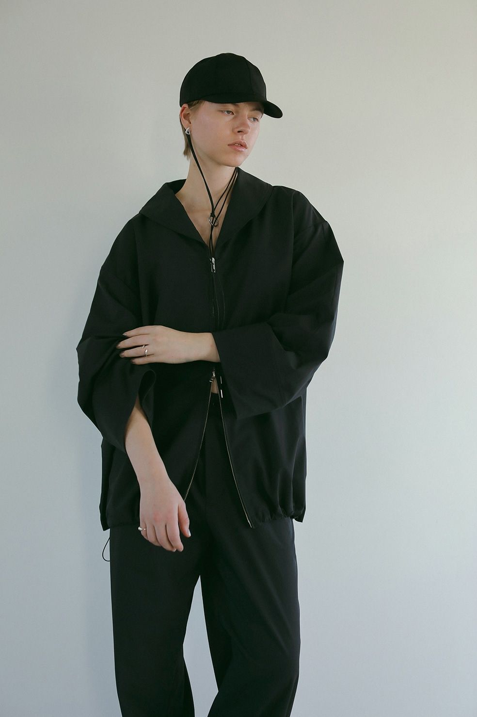 manof マノフ トップス ジャケット ラッシュガード 新品 ブラック MANOF - ラッシュガードトップス - ACTIVE SHAWL COLLAR ZIP