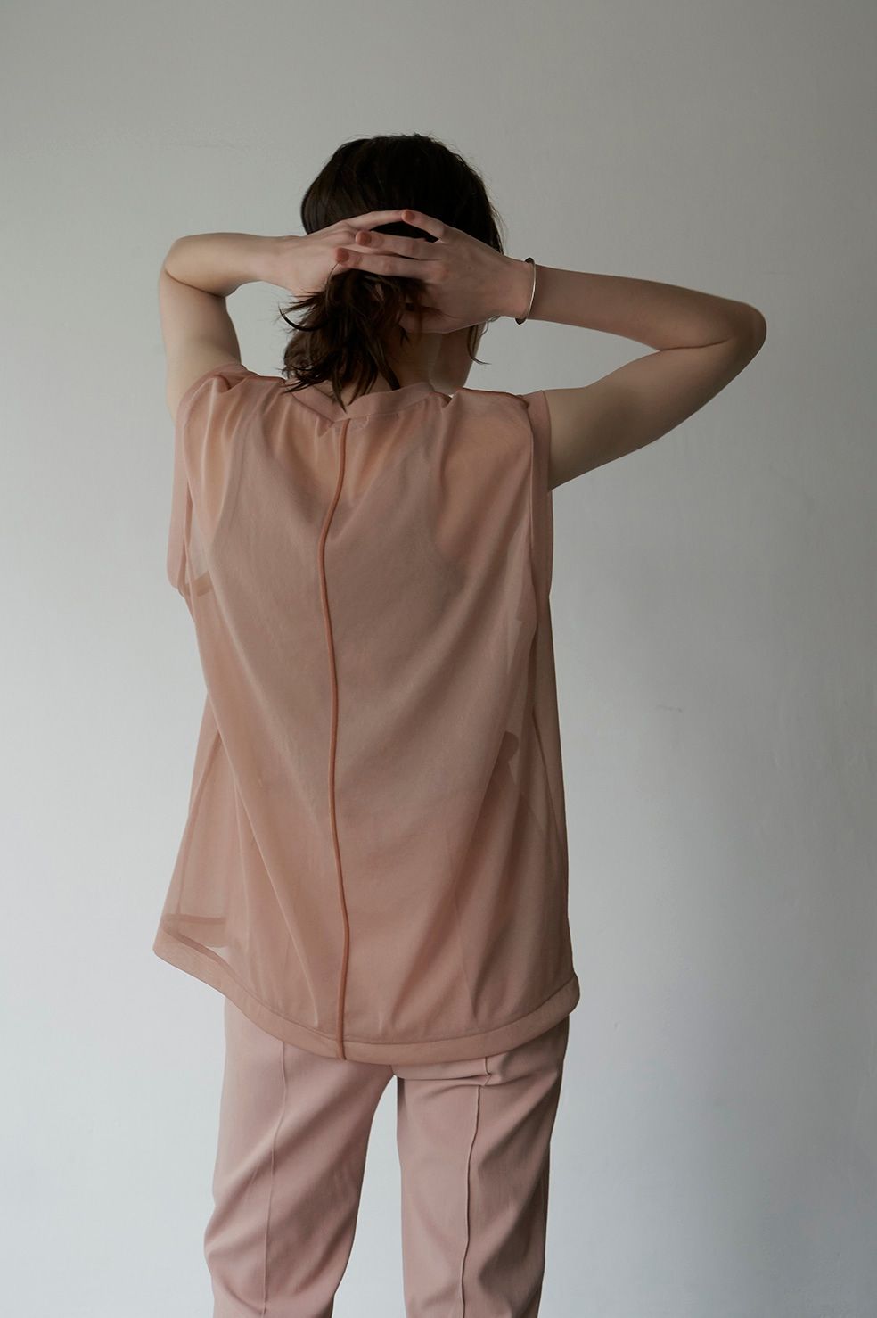 CLANE - LINE SHEER N/S TOPS - PINK | ADDICT WEB SHOP