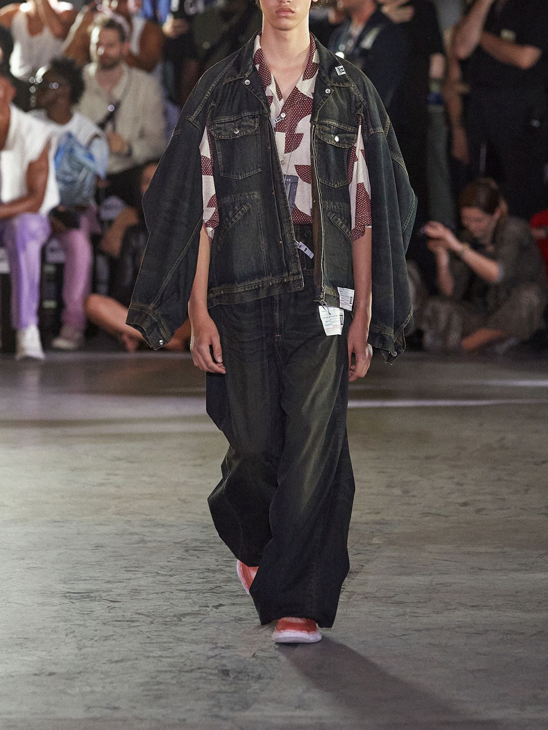 ドランカーズ パス キルトプリントシャツ - Drunker's Path Quilt Printed HS Shirt - RED
