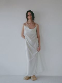 オリジナルドットキャミワンピース （WHITE)