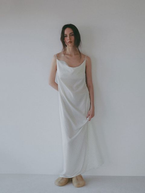 オリジナルドットキャミワンピース （WHITE)