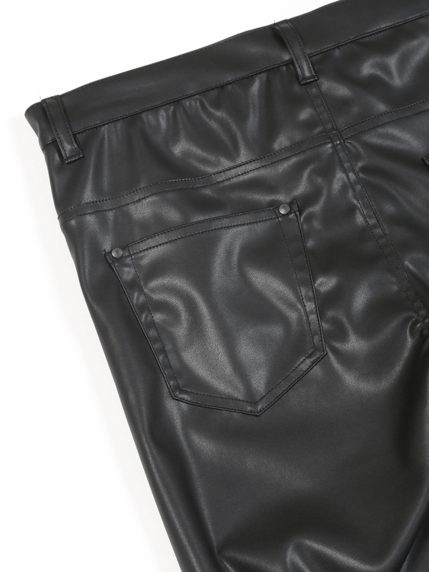 GalaabenD - フェイクレザーレギンスパンツ - Faux Leather Leggings