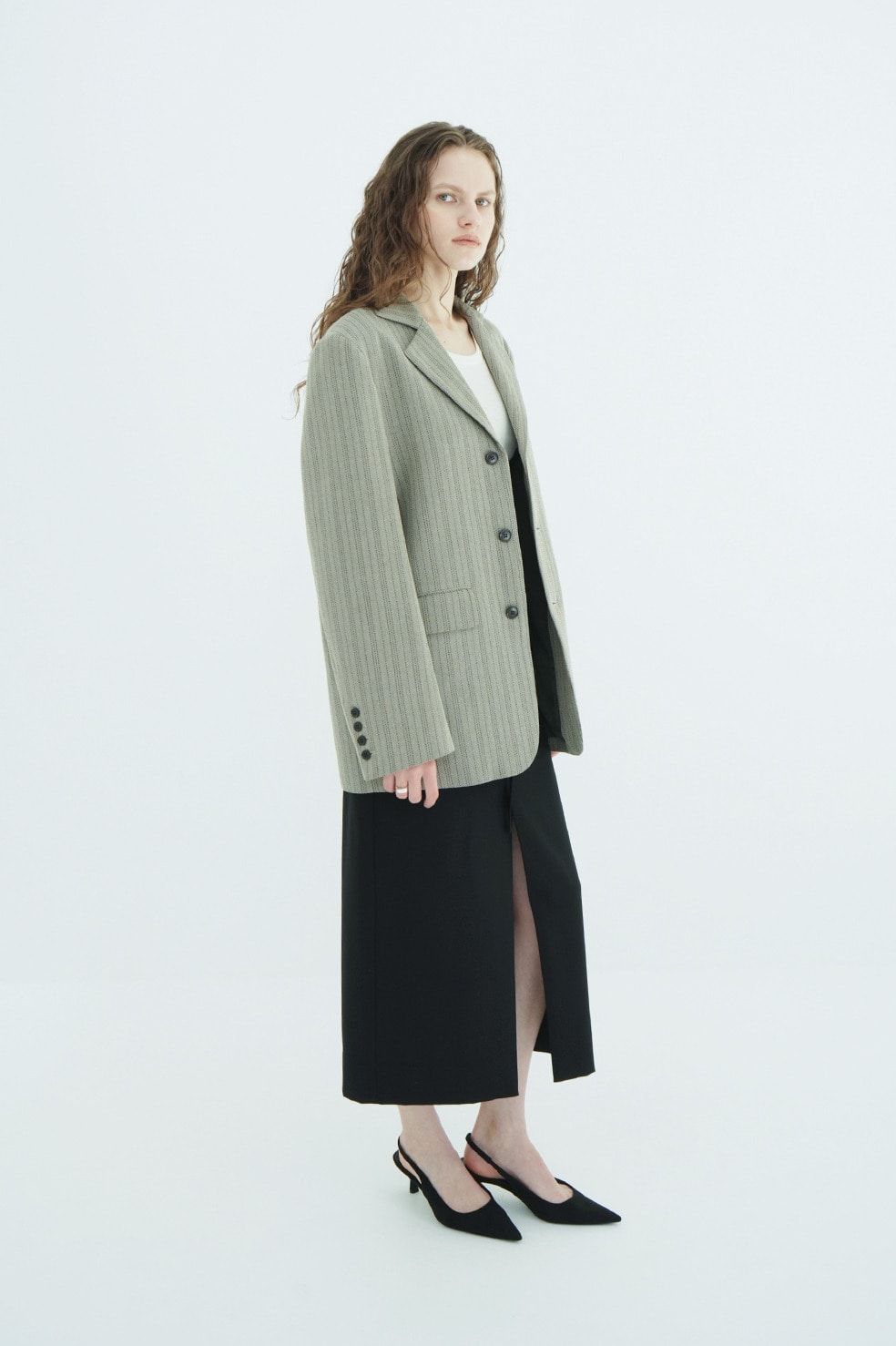 ヘリンボーン柄 テーラードジャケット - HERRINGBONE TAILORED JACKET (MIX)