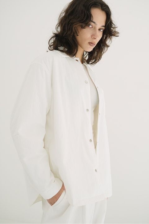 パッカブルシャツジャケット -  PACKABLE PADDED SHIRTS (WHITE)