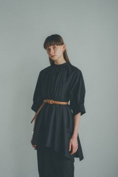 ボリュームギャザーバルーントップス - VOLUME GATHER BALLOON SLEEVE TOPS BLACK