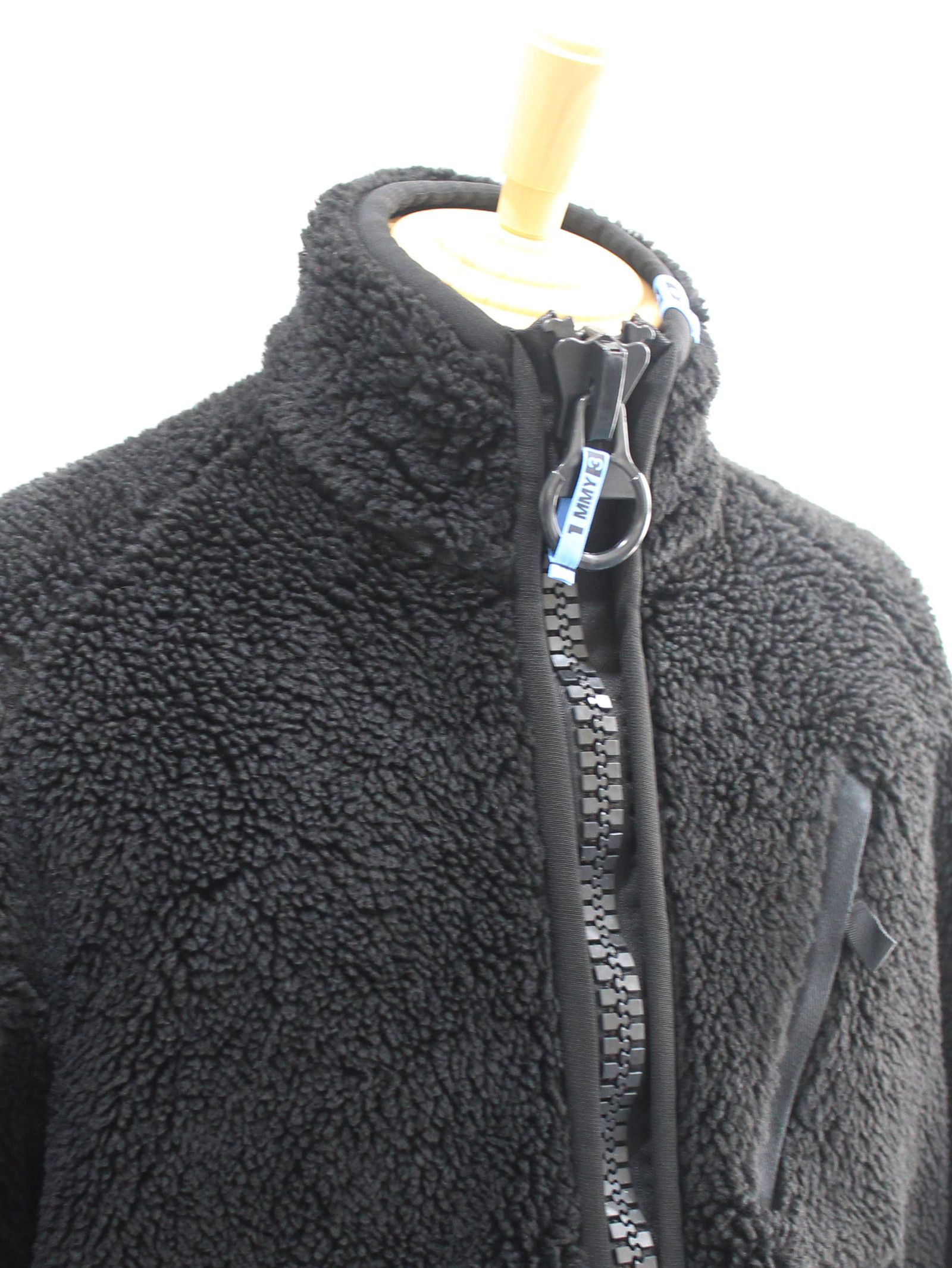 ワイド バック ボアブルゾン - wide back boa blouson - BLACK