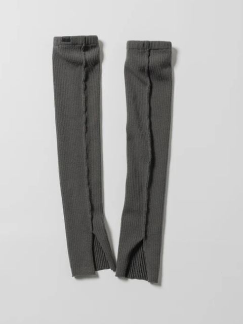 レッグウォーマー - KNIT LEG WARMERS - GREY