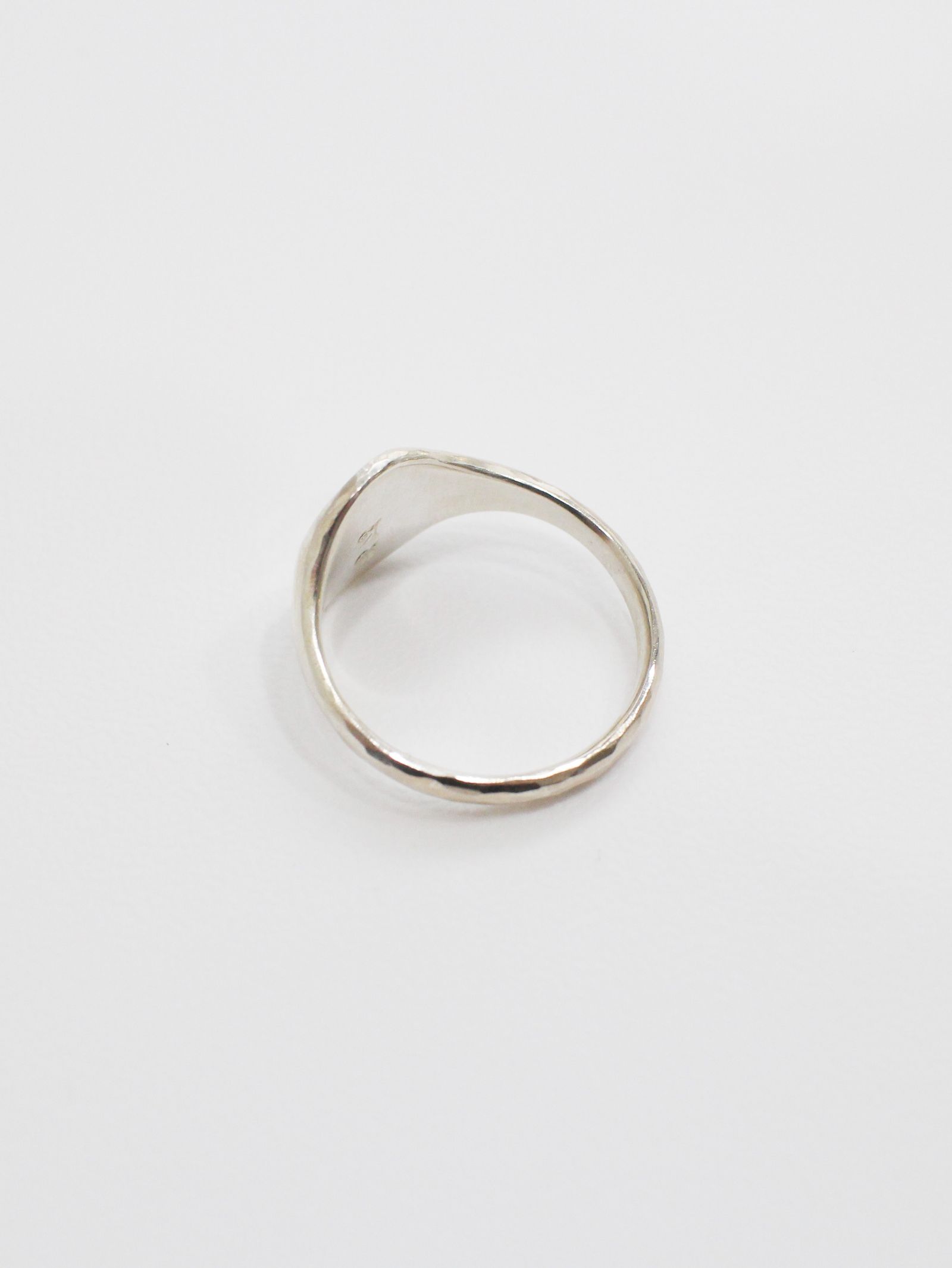 リング シグネット クラシック ハンマード  - signet ring classic hammered - M1003