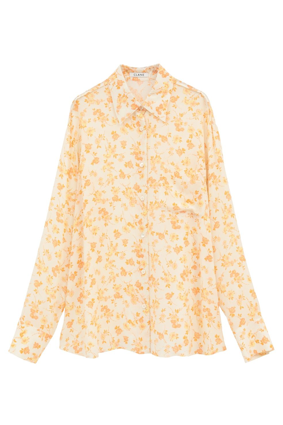 マーブルフラワーシャツ -  MABEL FLOWER SHIRT (ORANGE)