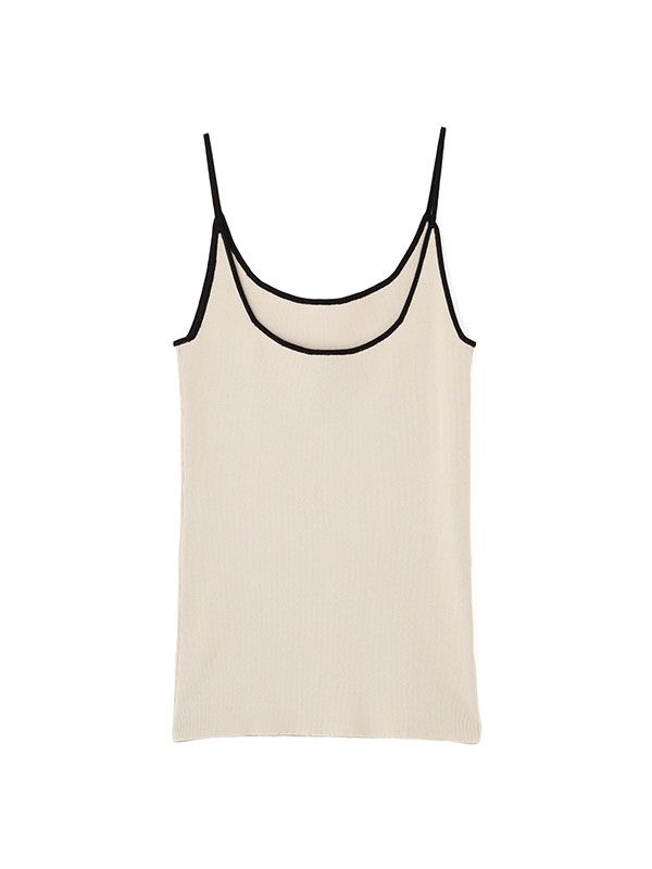 ハイツイストニットキャミソール （BEIGE)