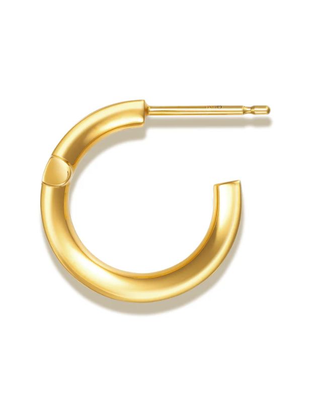 【片耳用】 クロスフープ ピアス - CROSS HOOP 101 (YW)