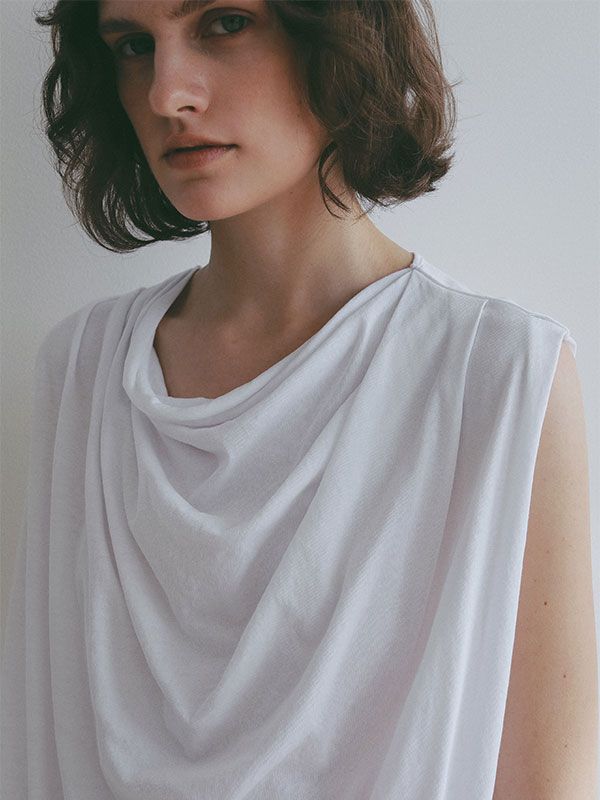 ハイツイストニットキャミソール （WHITE)