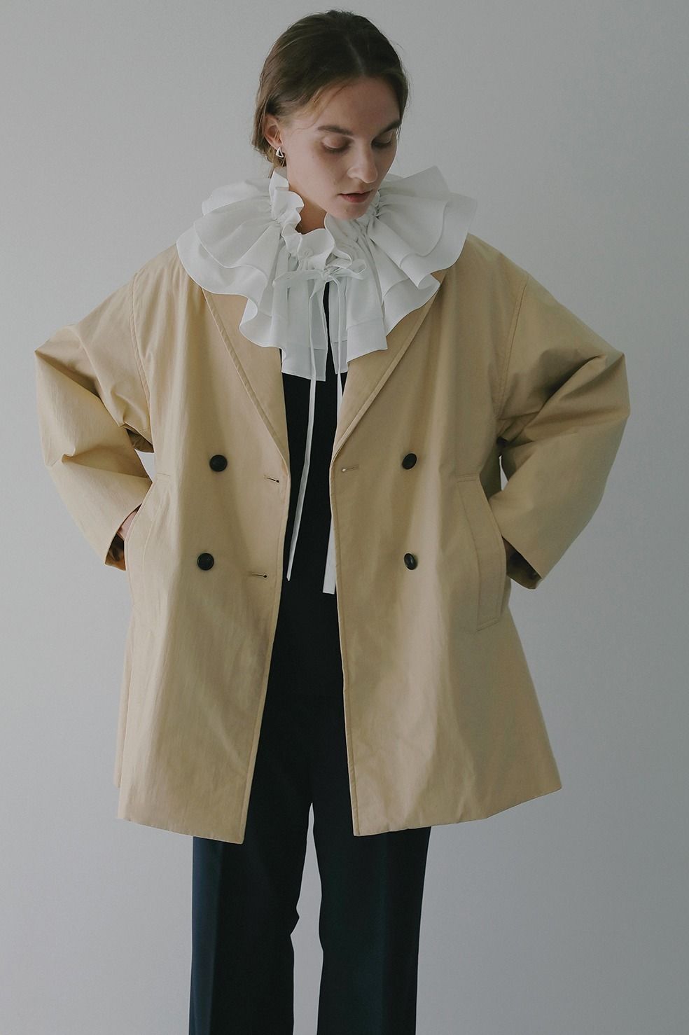 ハーフコート -  BATTING HARF COAT(BEIGE)