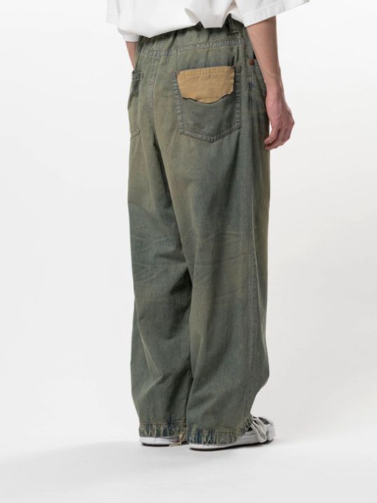 ライトデニム ワイドパンツ - Light Denim Wide Pants - LIGHT BLUE