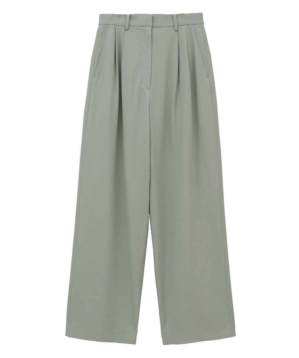 CLANE - ベーシック -タック パンツ - BASIC TUCK PANTS - MINT