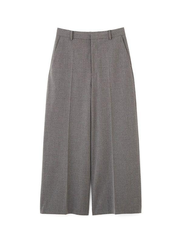 センタークリースクリーンパンツ （GREY）