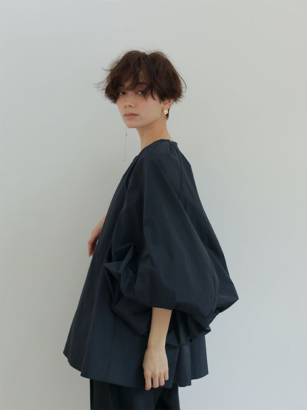 ボリュームスリーブシャツ - NAVY