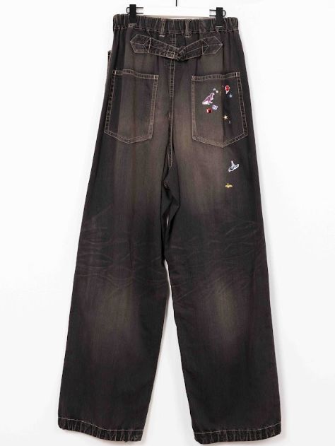 ステッカーデニム - BAKER JEANS w ST (BLACK)