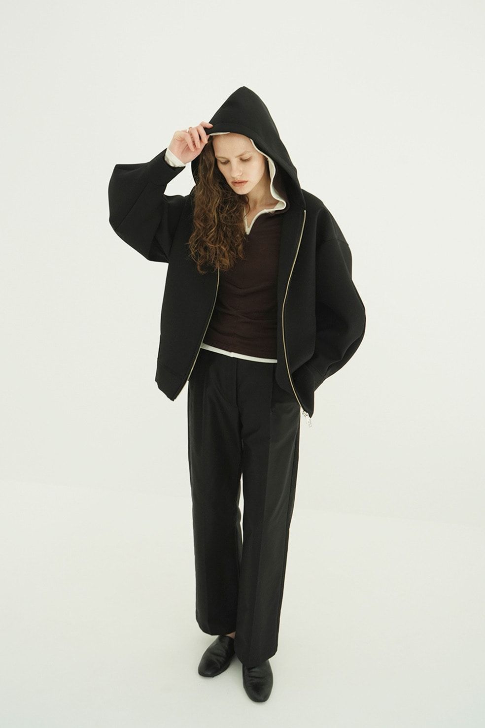 コンストラクティブボンディングフーディ -  CONSTRUCTIVE BONDING HOODIE (BLACK)