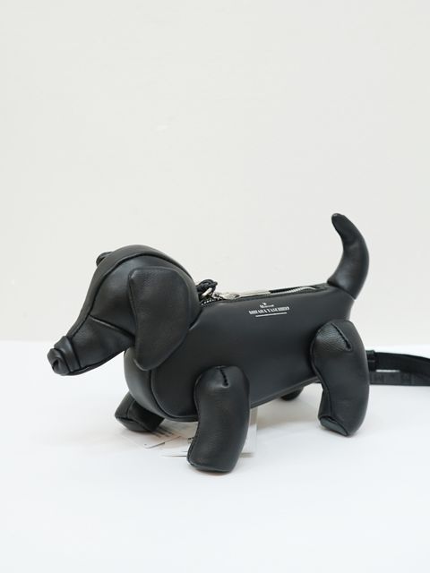 ドールバッグ (ミニダックスフンド） "DOLLS" DACHSHUND Mini Bag - BLACK