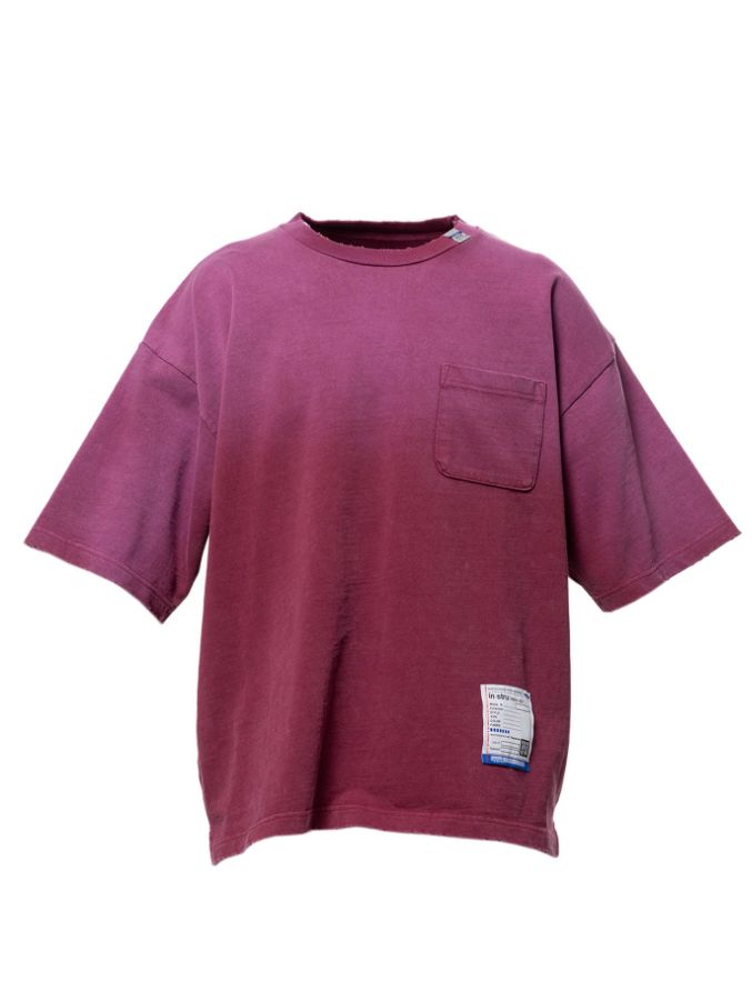 ディストレスト Tシャツ - Sun Faded Like Distressed Pocket T-shirt (RED)