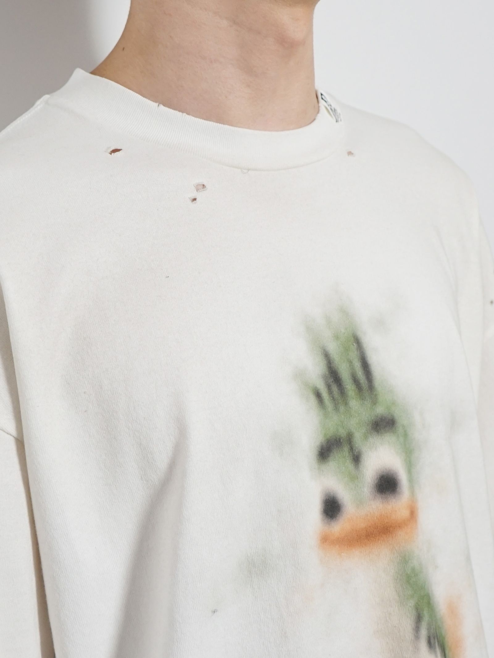 ロングスリーブプリント カットソー - LEON PT DR LS TEE - WHITE