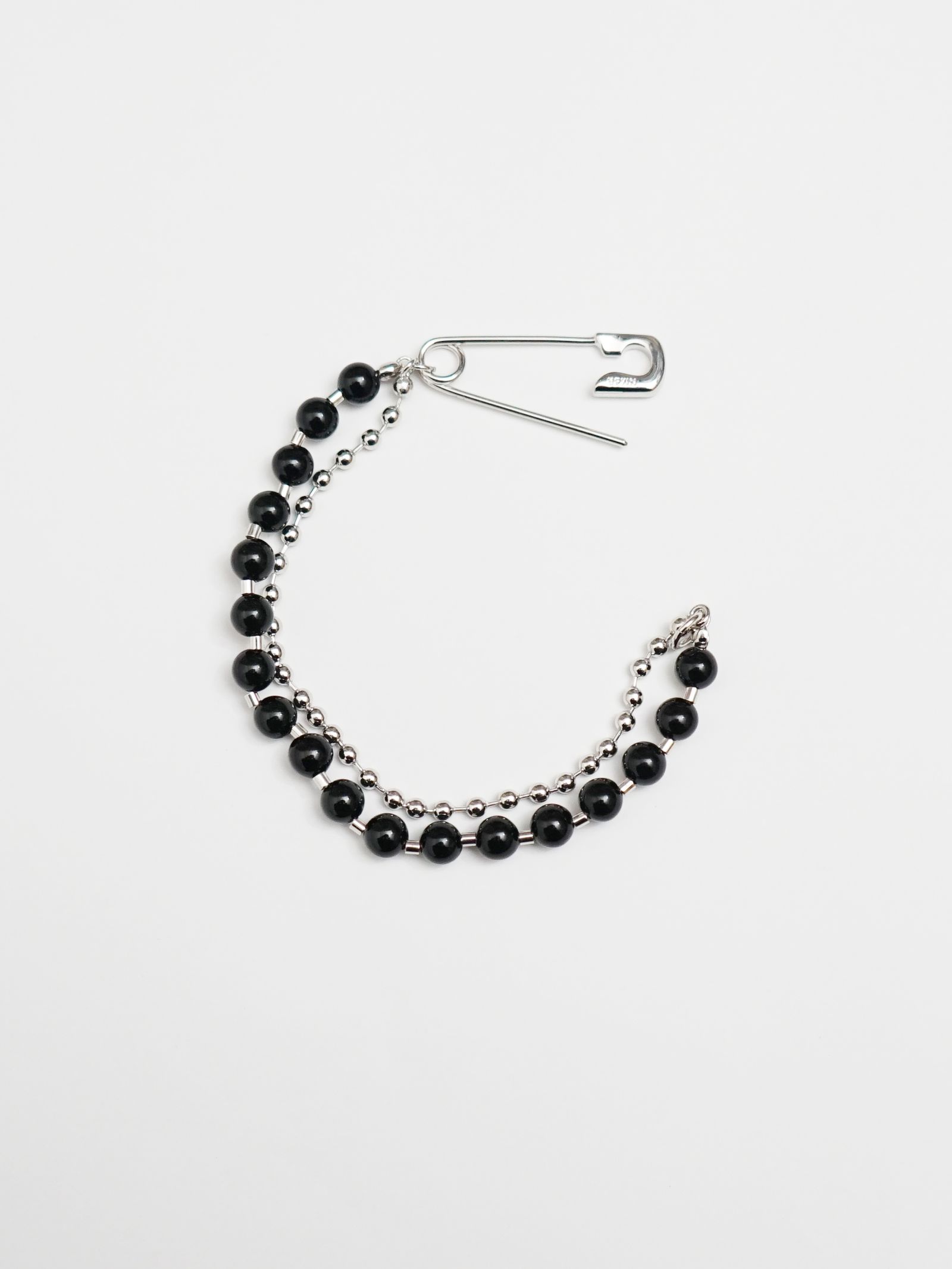 Safety Pin BRACELT - セーフティピン ブレスレット - BLACK
