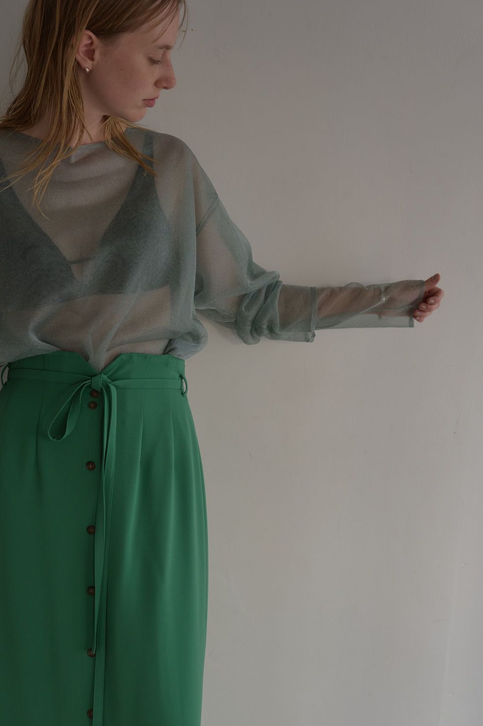ダブルレイヤード ニット - DOUBLE LAYERED KNIT - MINT