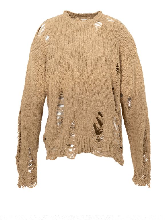 サンフェードライクニットセーター - Sun Faded Like Knit Sweater (BEIGE)