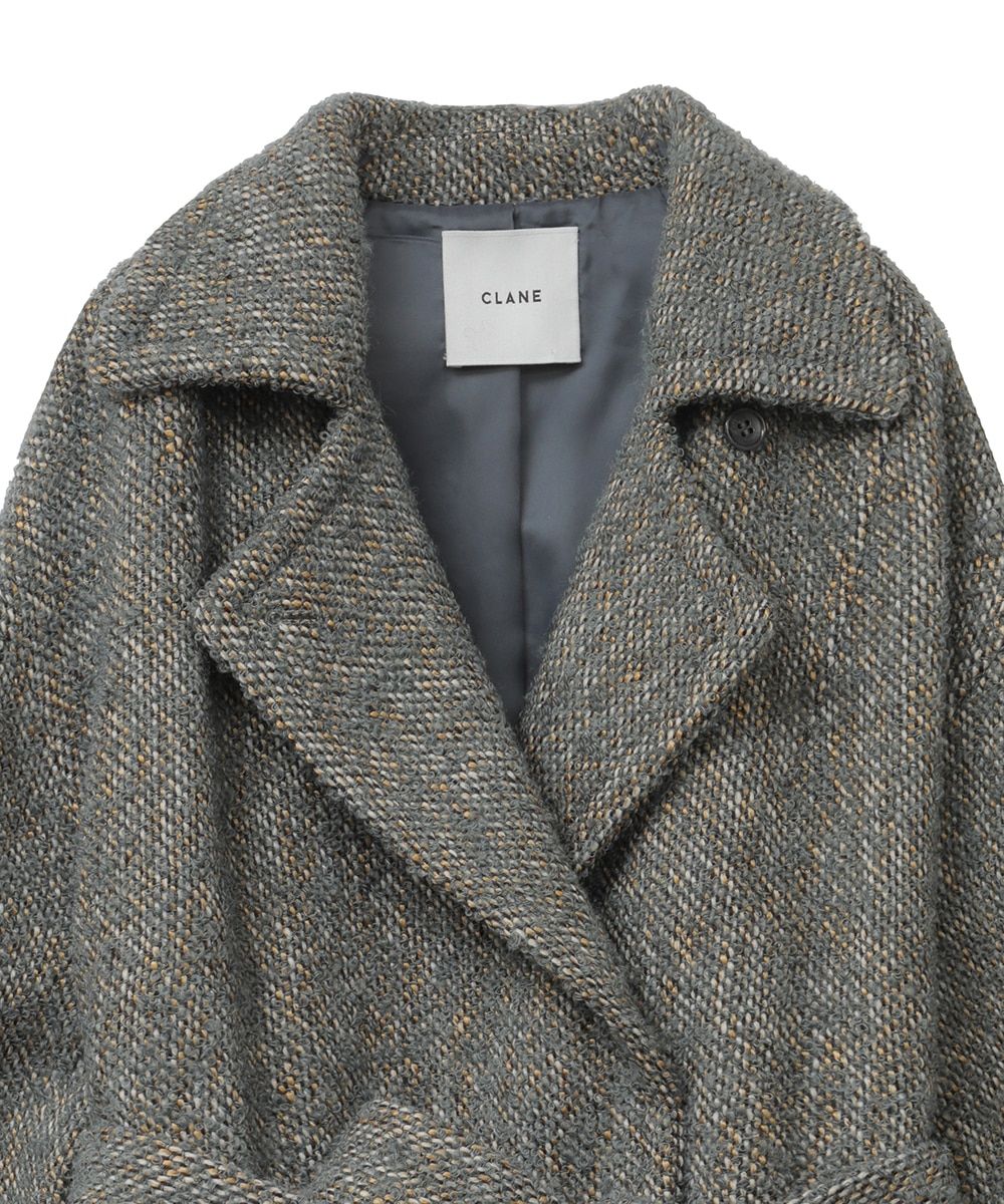 本物新品保証】 【まるに様専用】CLANE COAT BOX TWEED LOOP MIX