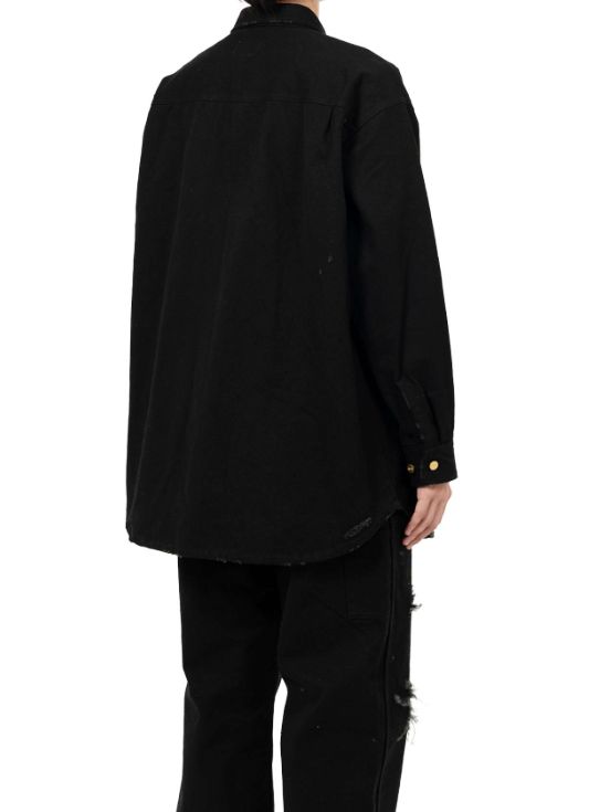 ボロダックシャツ - BORO Duck Shirt - BLACK