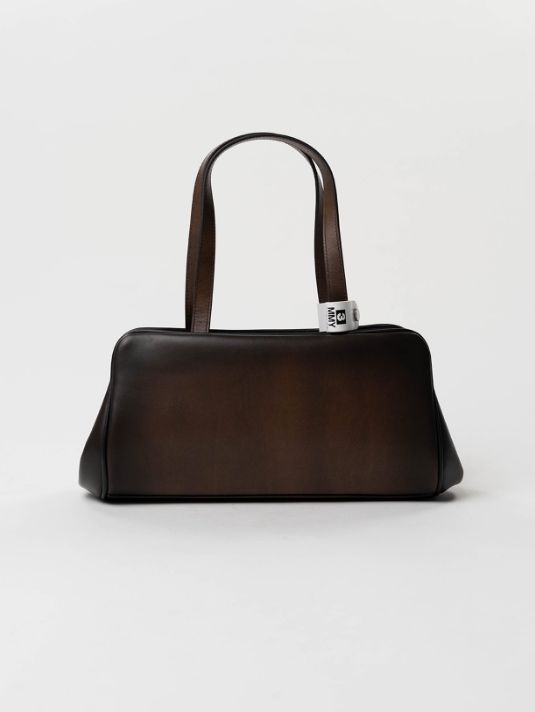 "ヴィンテージ" イースト-ウエスト バッグ- "VINTAGE" East-West Bag (BROWN)