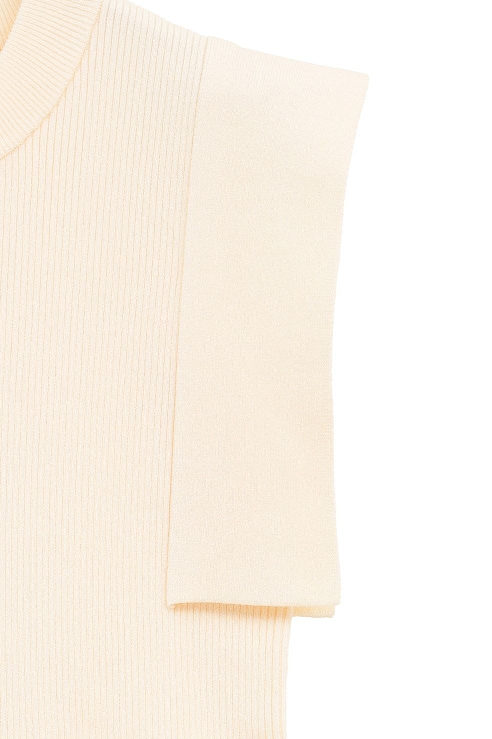 【27AW】 スクエアスリーブニットトップス - SQUARE SLEEVE KNIT TOPS (IVORY)