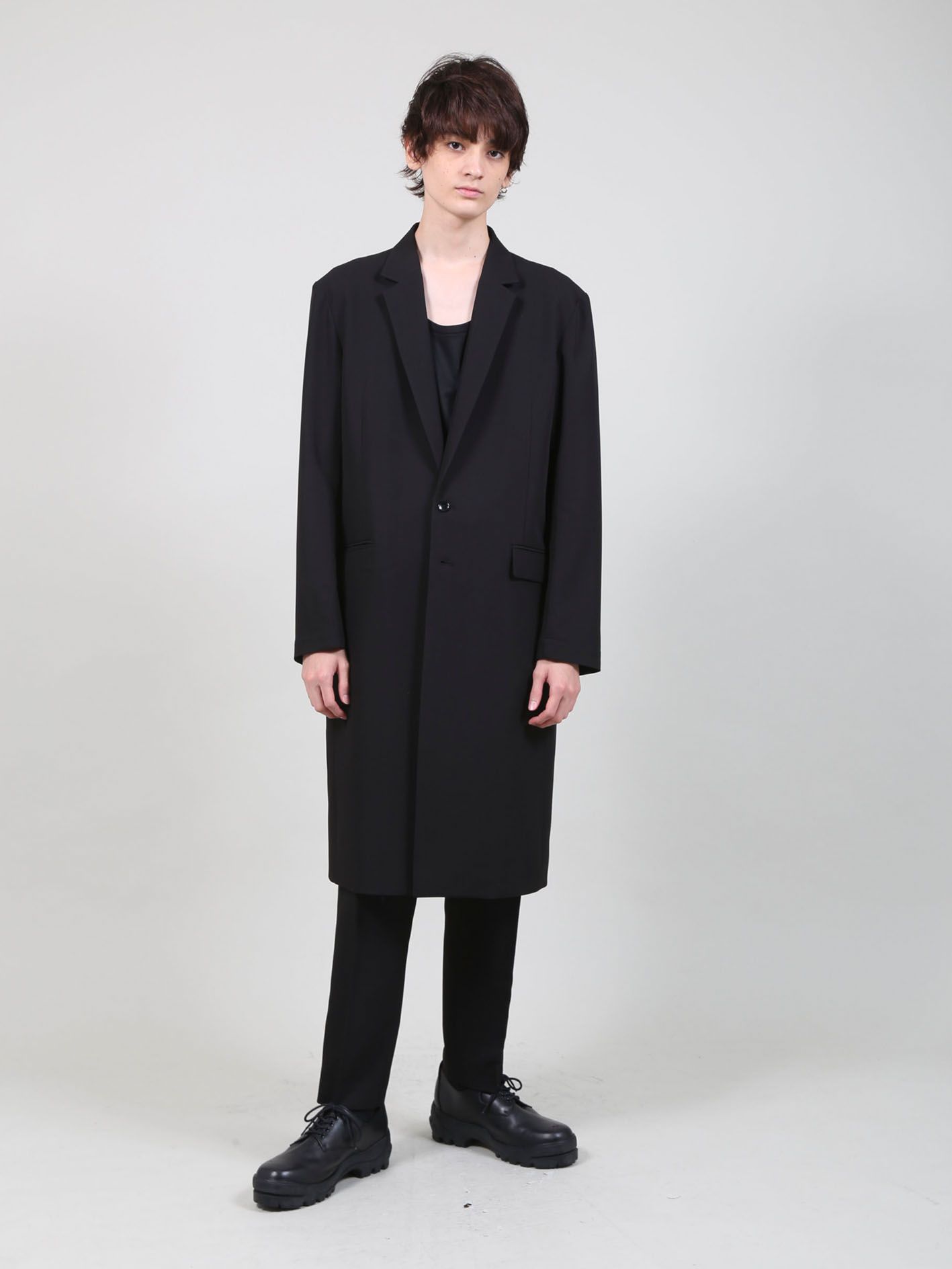 T/Rライトギャバ ツータックパンツ - 2 Tuck Pants - BLACK
