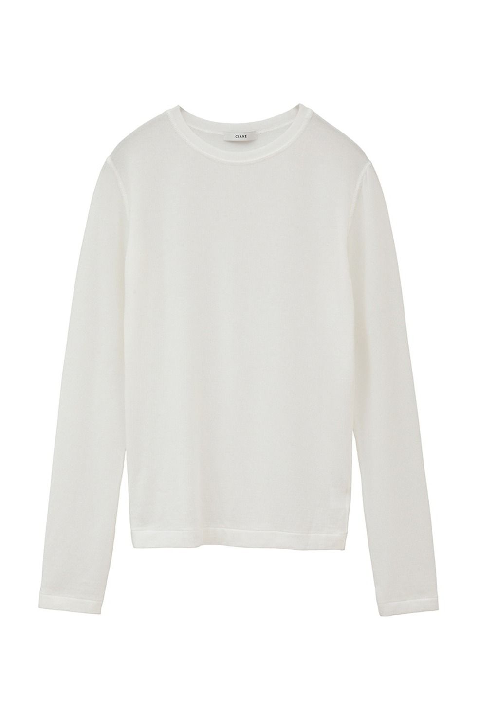 CLANE カシミア混 コンフォータブルクルートップス　カットソー CLANE - カシミア混クルーネックトップス - COMFORTABLE CREW