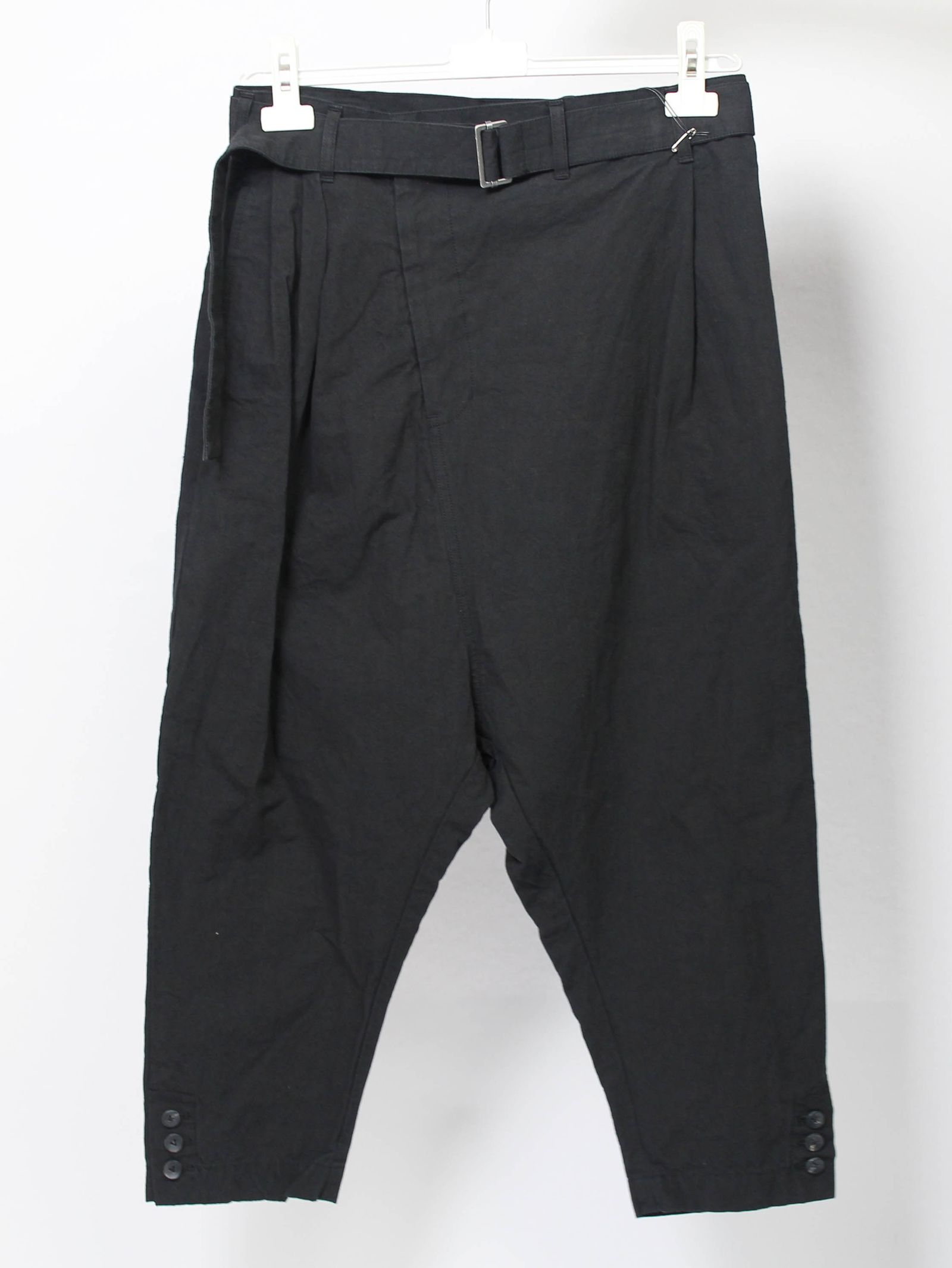 コットンヘンプクロップドトラウザーズ - COTTON CROPPED TROUSERS