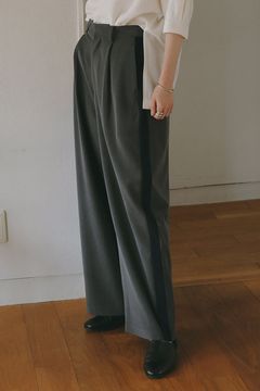 サイドラインパンツ - SIDE LINE PANTS - GREY