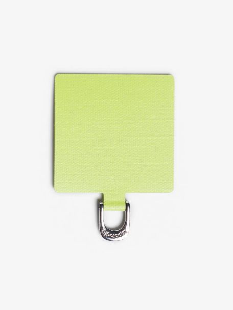 【Topologie / トポロジー】 フォンストラップ アダプター ナイロン製 リング付き 45×45mm Citron vert