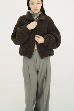 バルーン ボア ブルゾン  -BALLOON BOA BLOUSON （BROWN）