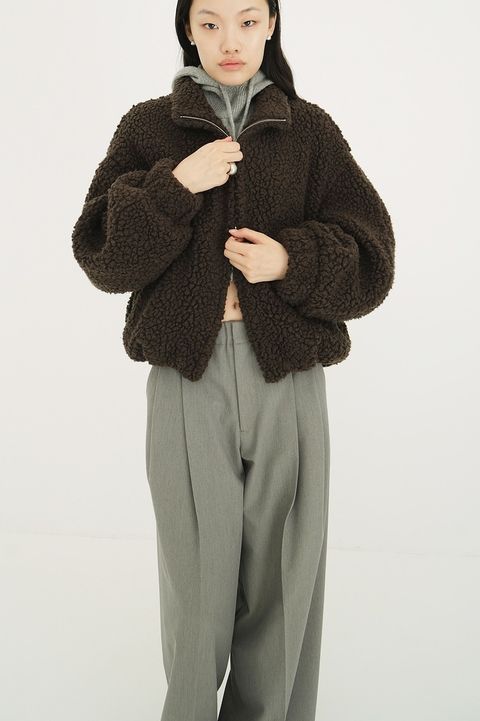 バルーン ボア ブルゾン  -BALLOON BOA BLOUSON （BROWN）