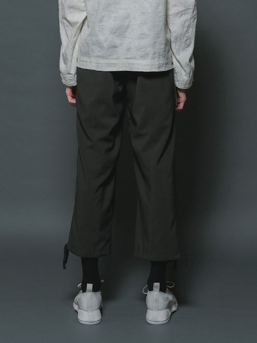 撥水イージークロップドパンツ (B-OLIVE DRAB)