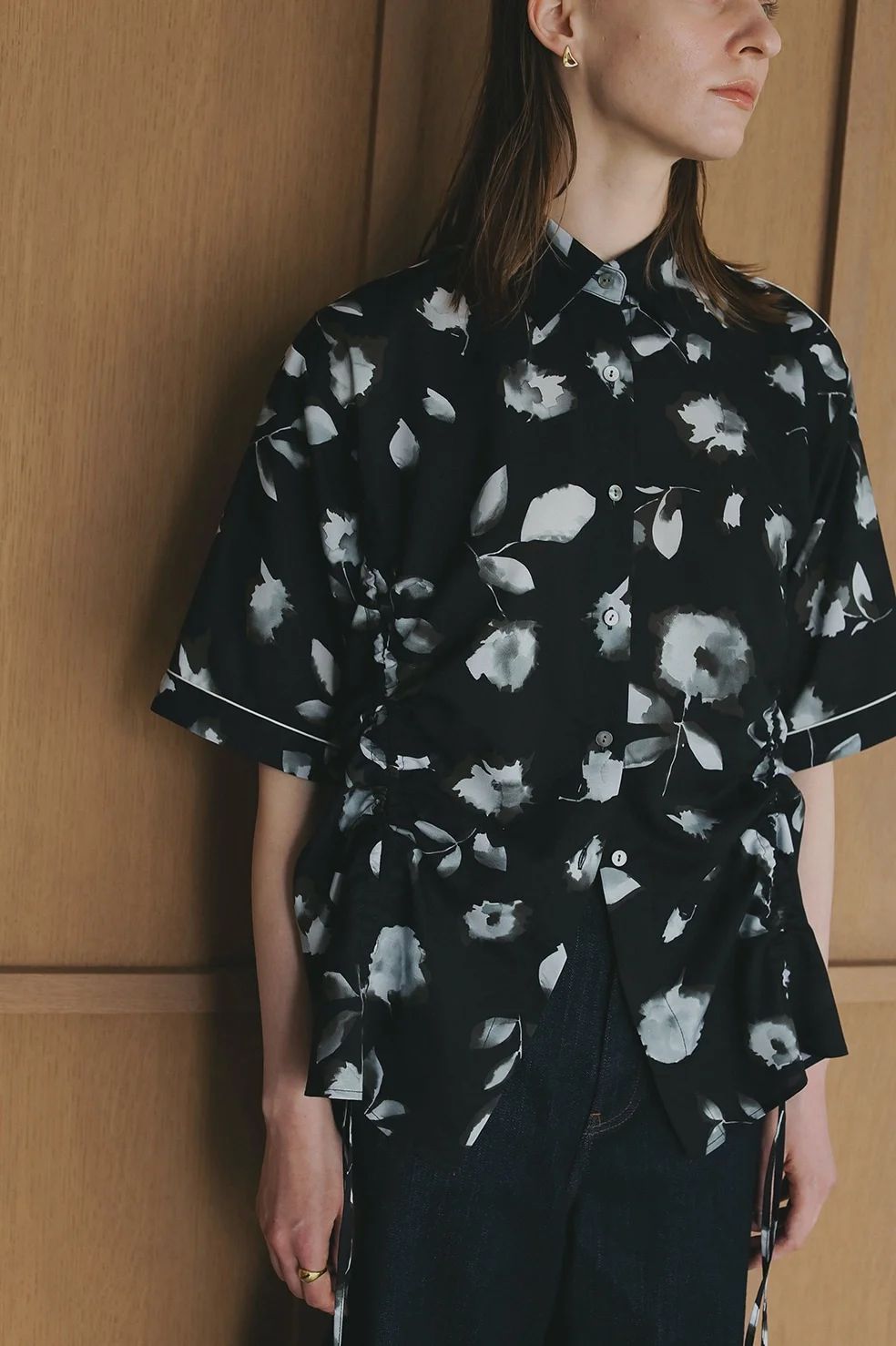 マノフ / MANOF フラワーシャツ - BLURRED FLOWER SHIRTS - WHITE MANOF - フラワーシャツ - BLURRED FLOWER SHIRTS - WHITE