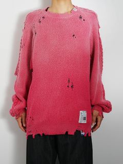 【メンズ】 サンフェイデッドライク ニットプルオーバー - Sun Faded Like Knit Sweater - PINK