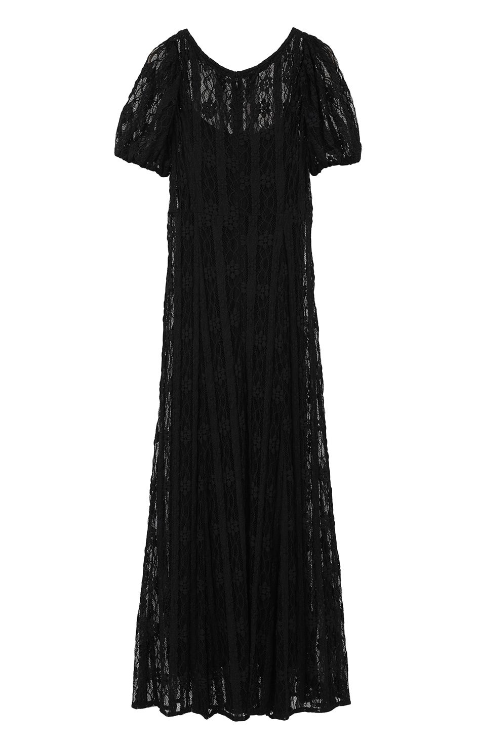 レース ミニパフ ワンピース - LACE MINI PUFF SLEEVE ONEPIECE - BLACK