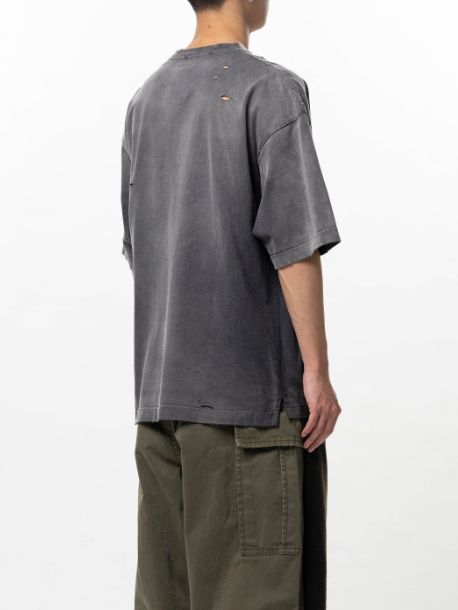 サンフェーデッドライク Vネック Tシャツ - Sun Faded Like V-neck T-shirt（BLACK)