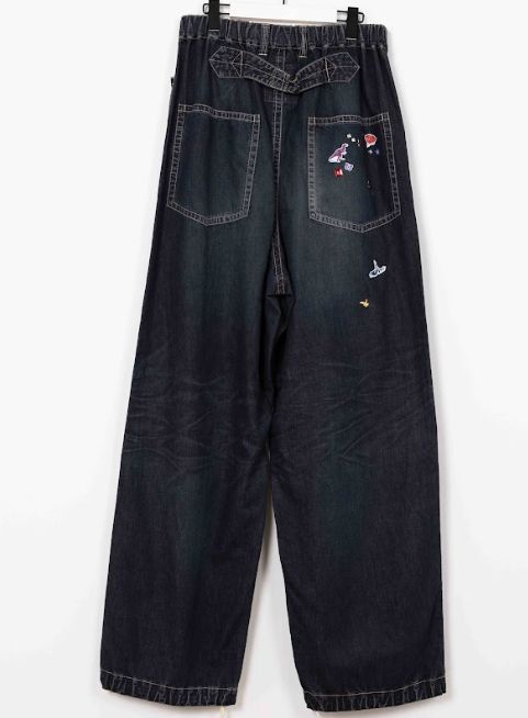 ベイカーデニムパンツ  - BAKER JEANS W STICKER - INDEGO