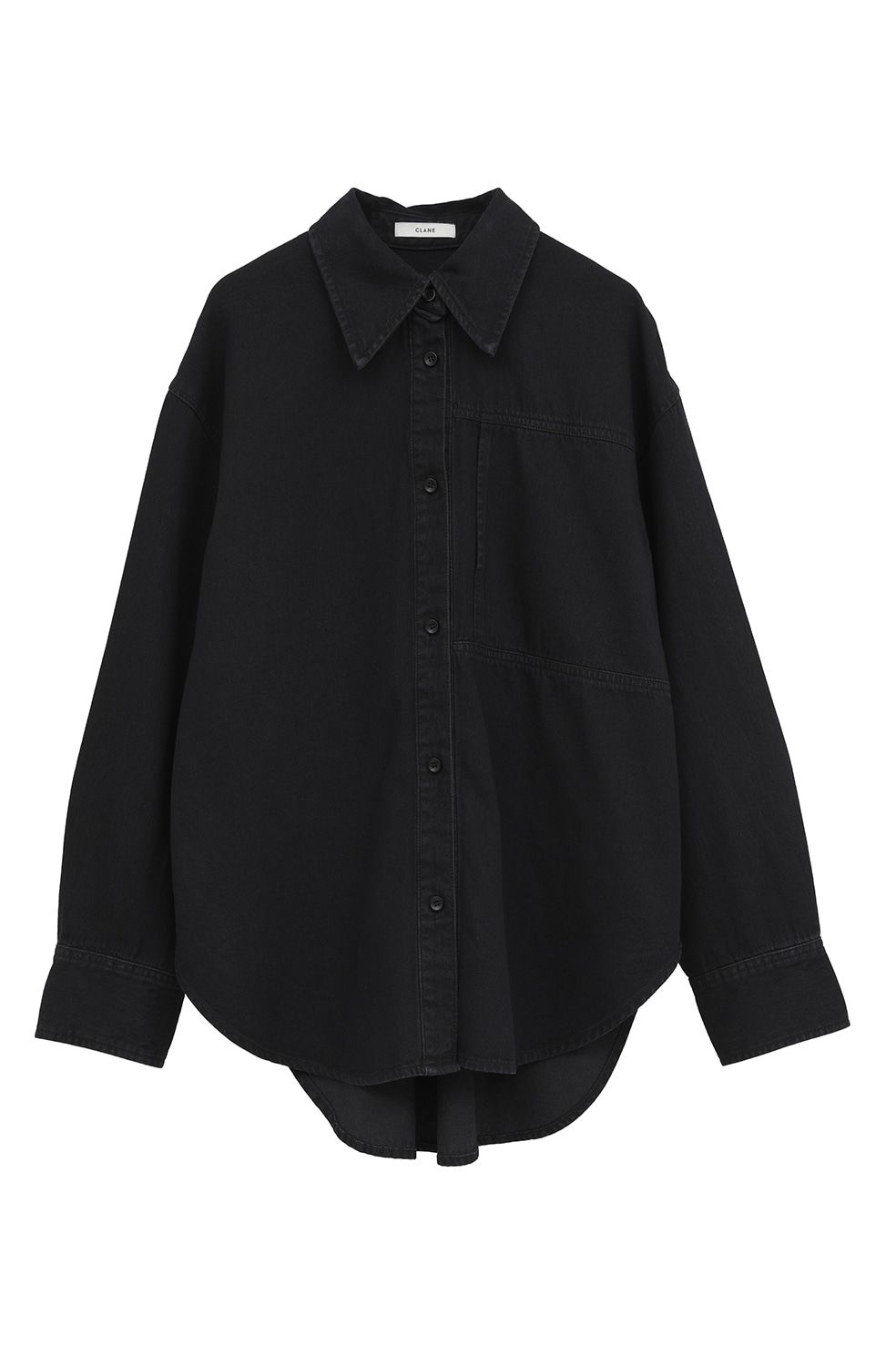 コンパクトデニムシャツ | COMPACT DENIM SHIRTS (BLACK)