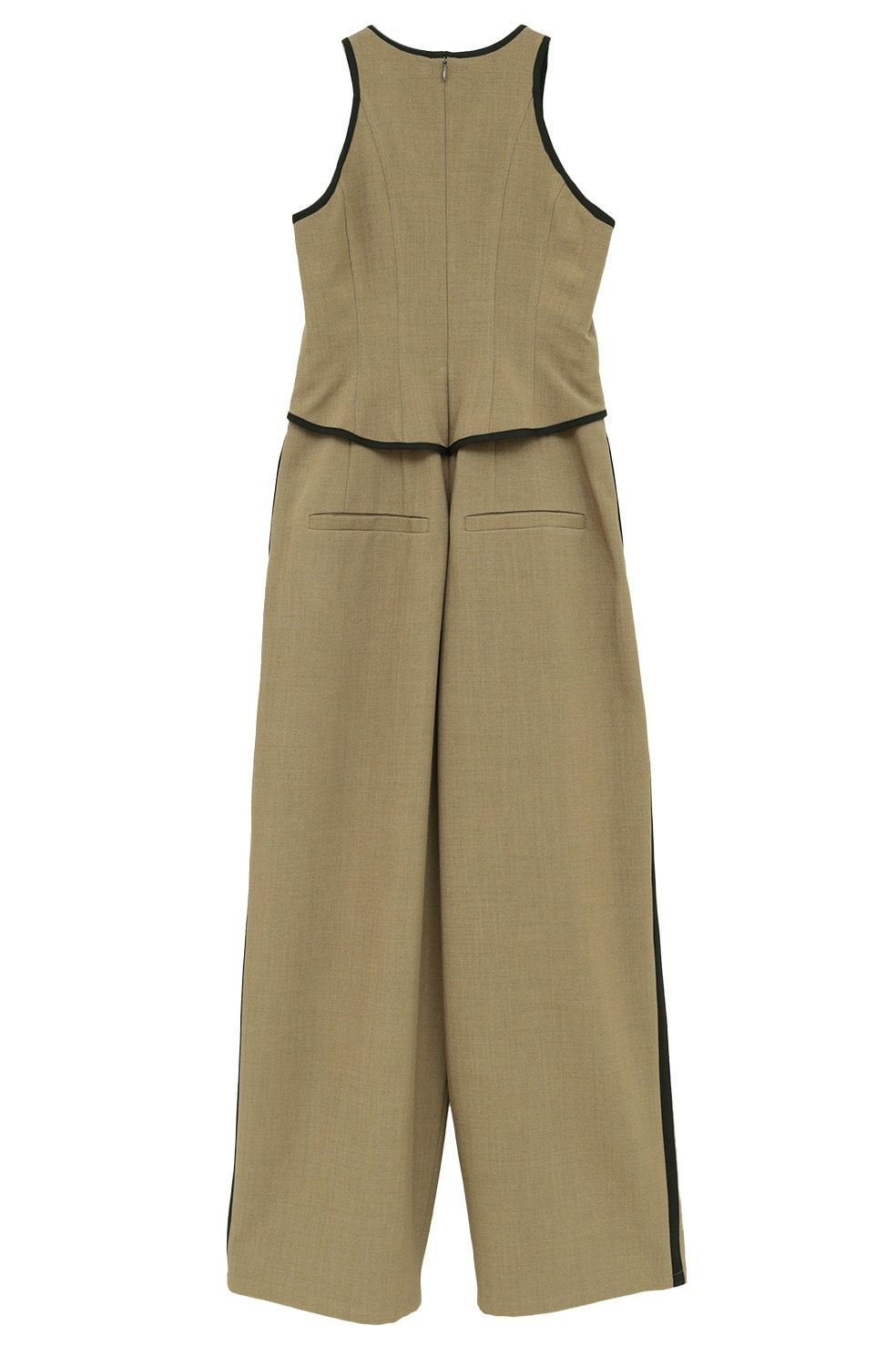 ビスチェレイヤードオールインワン -  BUSTIER LAYERED ALL IN ONE （BROWN）
